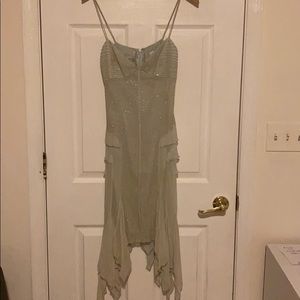 Evening dress in light pale blue